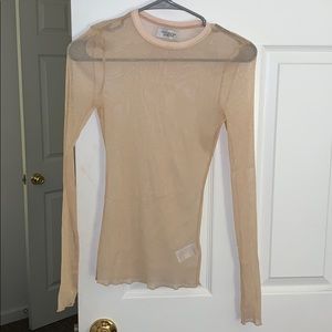 Shimmery see through top